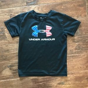 Under armor boys American flag shirt